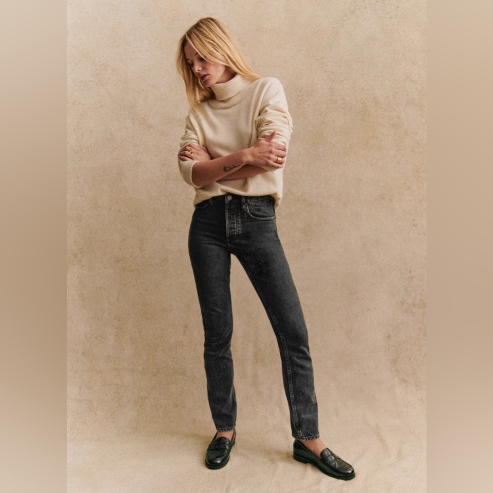 Sézane TALL Brut Sexy Mottled Grey Jeans